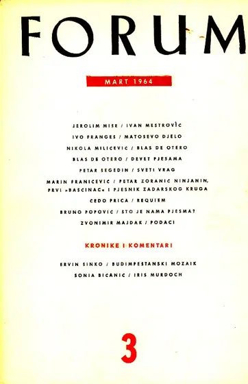 Naslovnica: Forum, 3/1964