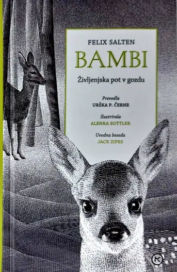 Naslovnica: Bambi : življenjska pot v gozdu