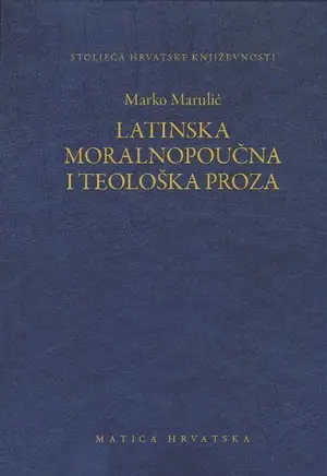 Naslovnica: Latinska moralnopoučna i teološka proza