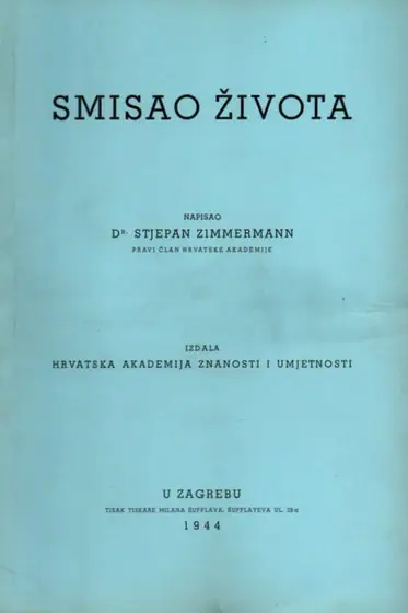 Naslovnica: Smisao života