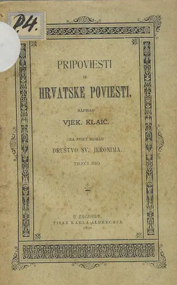 Naslovnica: Pripoviesti iz hrvatske poviesti