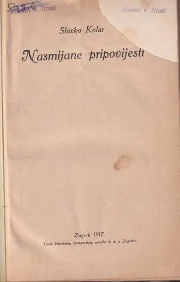 Naslovnica: Nasmijane pripovijesti