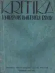 Naslovnica: Kritika. Književno-umjetnička revija II/5/1921
