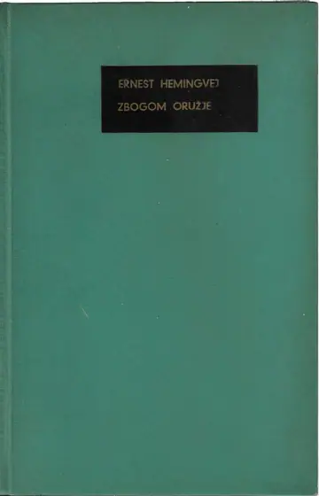 Naslovnica: Zbogom oružje