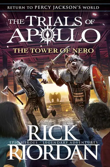 Naslovnica: THE TOWER OF NERO (The Trials of Apollo Book 5)