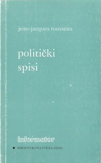 Naslovnica: Politički spisi