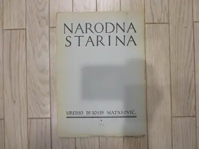 Naslovnica: Narodna starina 08/1924