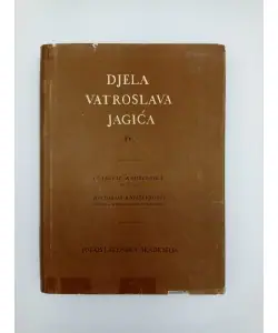 Naslovnica: Djela Vatroslava Jagića IV