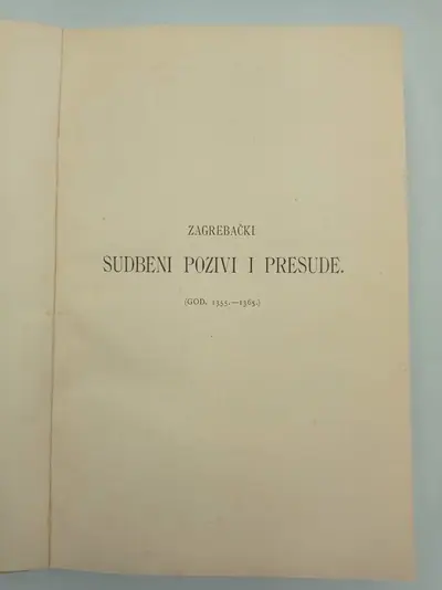 Naslovnica: Povjesni spomenici slob. kralj. grada Zagreba - 4