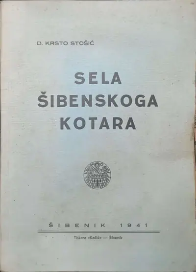 Naslovnica: Sela šibenskoga kotara