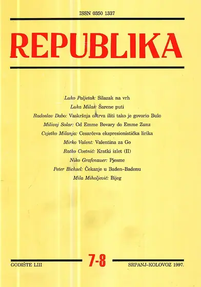 Naslovnica: Republika 7-8/1997