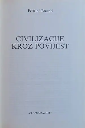 Naslovnica: Civilizacije kroz povijest