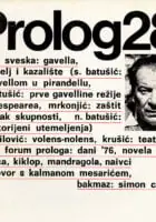 Naslovnica: Prolog, br. 28/1976