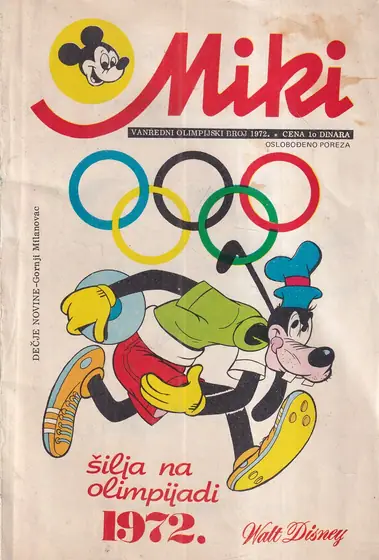 Naslovnica: Šilja na Olimpijadi 1972.