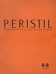 Naslovnica: Peristil. Zbornik radova za povijest umjetnosti 8-9/1965-66