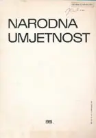 Naslovnica: Narodna umjetnost knjiga 18/1981