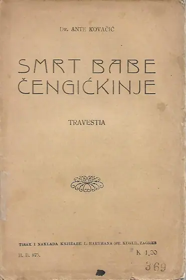 Naslovnica: Smrt babe Čengićkinje