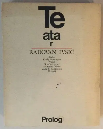Naslovnica: Teatar: Prolog: Opremio Mihajlo Arsovski