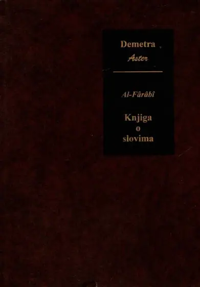 Naslovnica: Knjiga o slovima