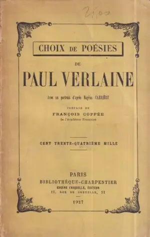 Naslovnica: Choix de poésies