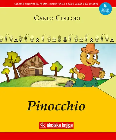 Naslovnica: Pinocchio – lektira prerađena prema smjernicama građe lagane za čitanje
