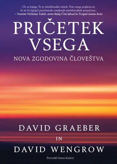 Naslovnica: Pričetek vsega : Nova zgodovina človeštva