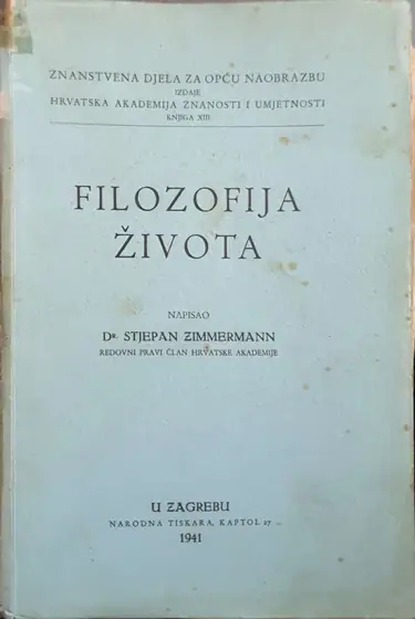 Naslovnica: Filozofija života