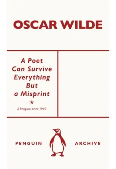 Naslovnica: A POET CAN SURVIVE EVERYTHING BUT A MISPRINT