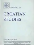 Naslovnica: Journal of Croatian Studies XVII/1976