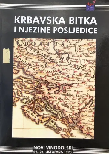 Naslovnica: Krbavska bitka i njezine posljedice