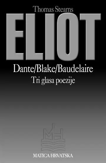 Naslovnica: Dante/Blake/Baudelaire: Tri glasa poezije