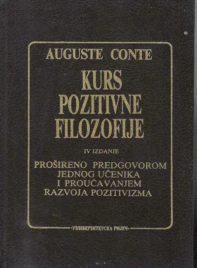 Naslovnica: Kurs pozitivne filozofije