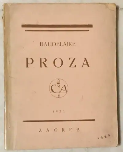 Naslovnica: Male pjesme u prozi