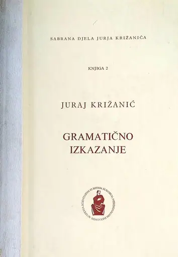 Naslovnica: GRAMATIČNO IZKAZANJE KNJIGA 2