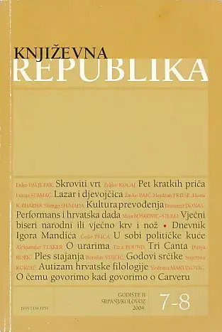 Naslovnica: Književna Republika, br. 7-8/2004