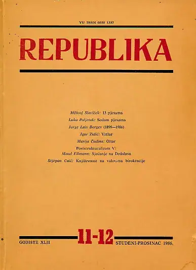 Naslovnica: Republika 11-12/1986