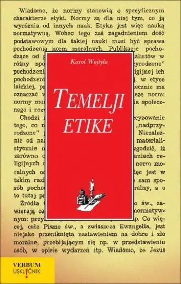 Naslovnica: Karol Wojtyla : Temelji etike