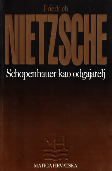 Naslovnica: Schopenhauer kao odgajatelj