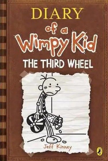 Naslovnica: THE THIRD WHEEL Diary of a Wimpy Kid book 7