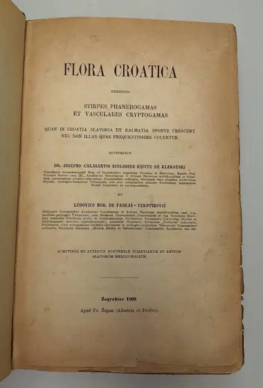 Naslovnica: Flora Croatica