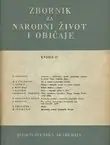 Naslovnica: Zbornik za narodni život i običaje 37/1953