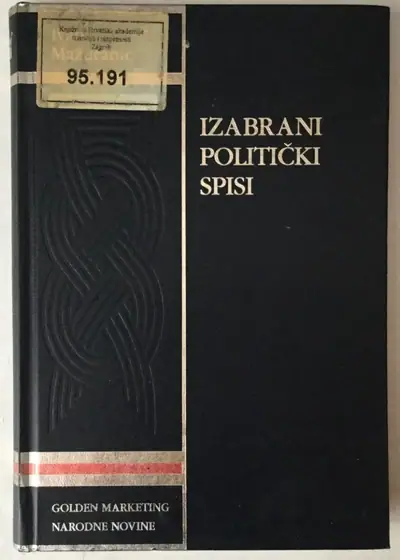 Naslovnica: Izabrani politički spisi