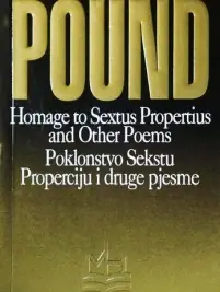 Naslovnica: Homage to Sextus Propertius and Other Poems