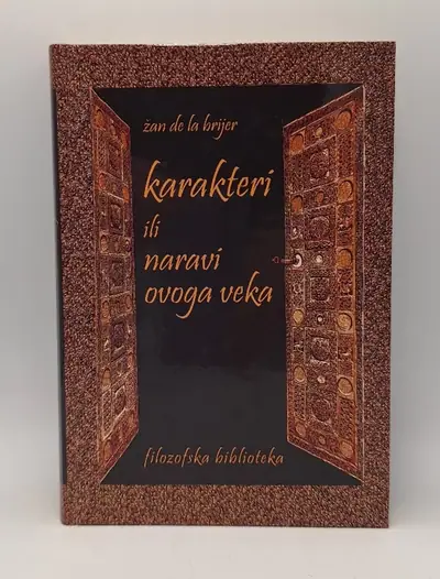 Naslovnica: Karakteri ili naravi ovoga veka