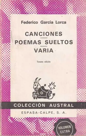 Naslovnica: Canciones/ Poemas sueltos/ Varia