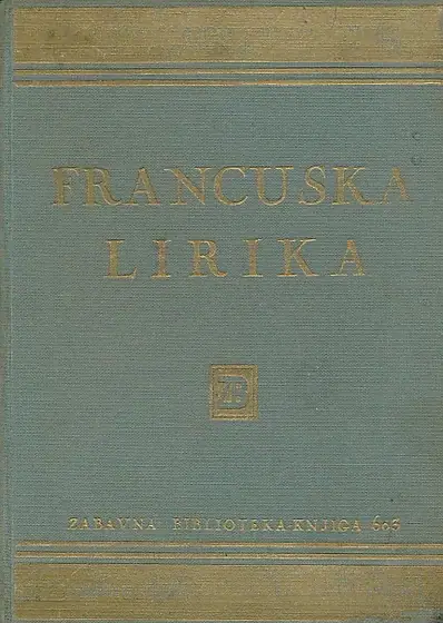 Naslovnica: Francuska lirika