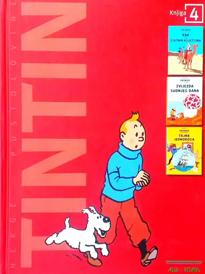 Naslovnica: TINTINOVE PUSTOLOVINE: RAK SA ZLATNIM KLJEŠTIMA - KNJIGA 4