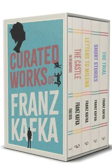 Naslovnica: Curated Works of Franz Kafka 5 Books Collection Boxed Set(The Trial, Short Stories, Letters to Millena, The Castle & The Metamorphosis)