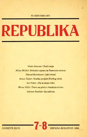 Naslovnica: Republika 7-8/1990