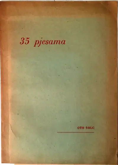 Naslovnica: 35 Pjesama: s Posvetom Autora